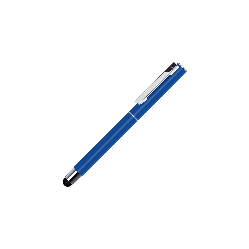 Ручка-роллер "Straight Si R Touch", 0.7 мм, синий, серебристый, стерж. синий