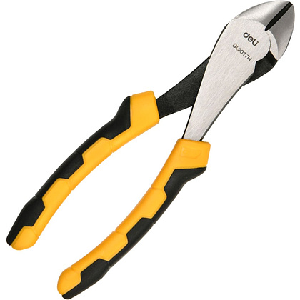 Бокорезы "Deli", 180 мм, усиленные, черный, желтый