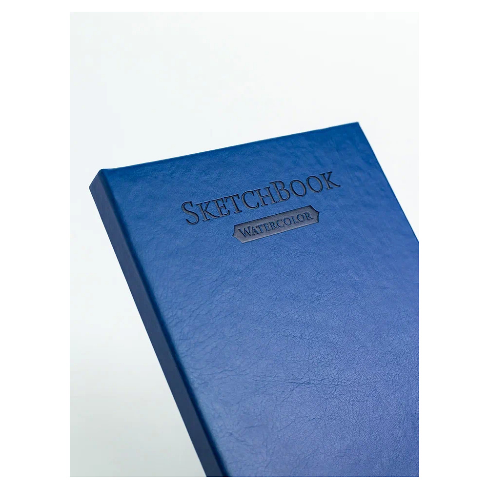 Скетчбук для акварели "Малевичъ", 14.5x21 см, 200 г/м2, 30 листов, синий - 9