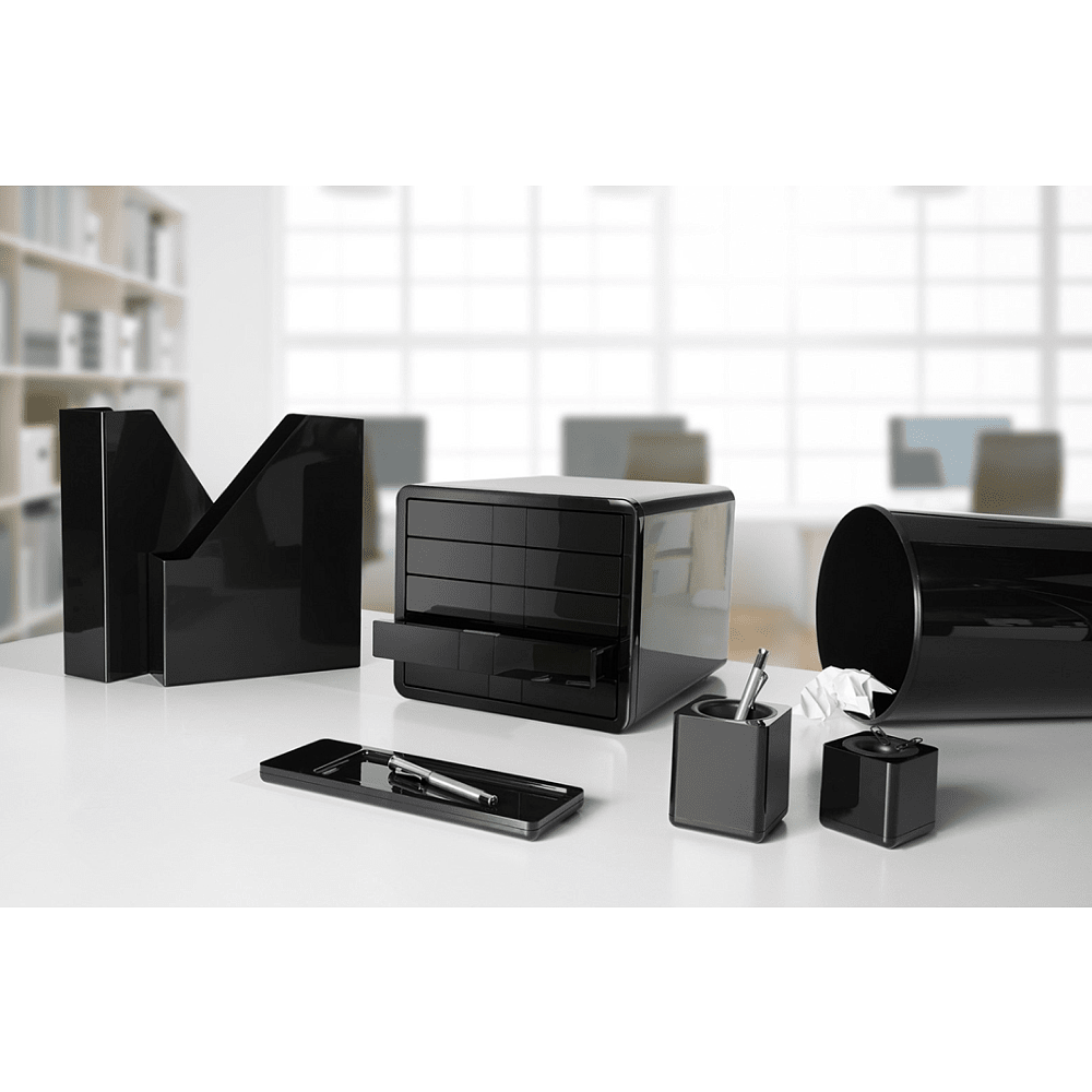 Блок из 5-и лотков закрытый "iBox", закрытый, черный - 3