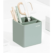 Подставка для ручек "Nusign", пластик, 2 деления, зеленый