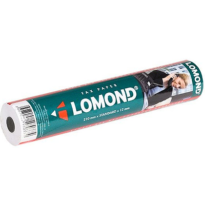 Термобумага для факса "Lomond", 210x12x17 мм/мм/м, 53 г/м2