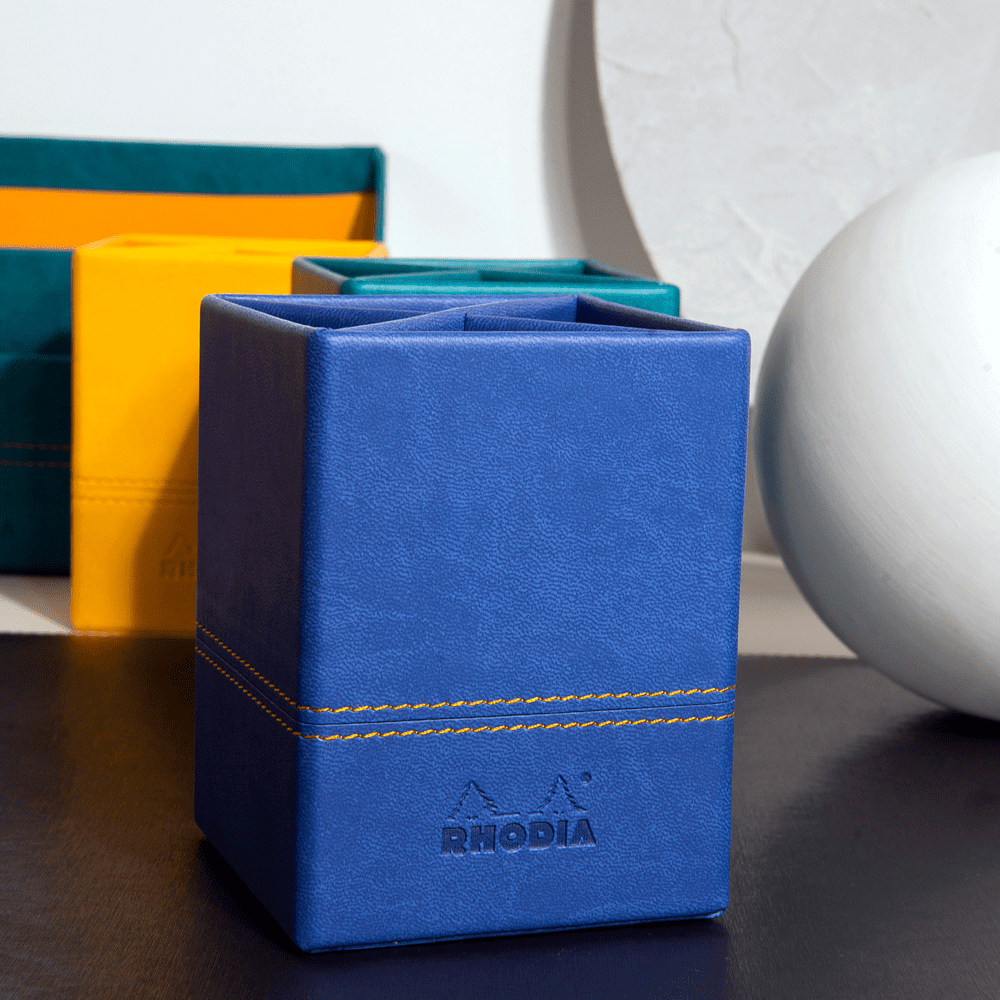 Карандашница "Rhodiarama", 80x80x110 мм, сапфировый - 4