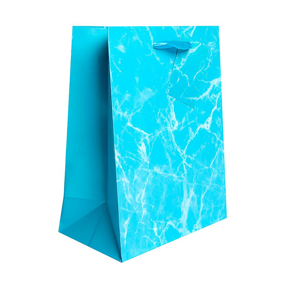 Пакет бумажный подарочный "Мрамор", 33x45.7x10.2 см, ассорти - 2