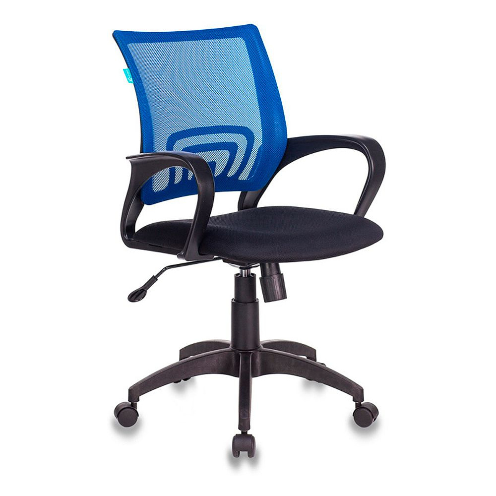 Кресло для персонала Бюрократ "CH-695N/BLACK", ткань, пластик, синий