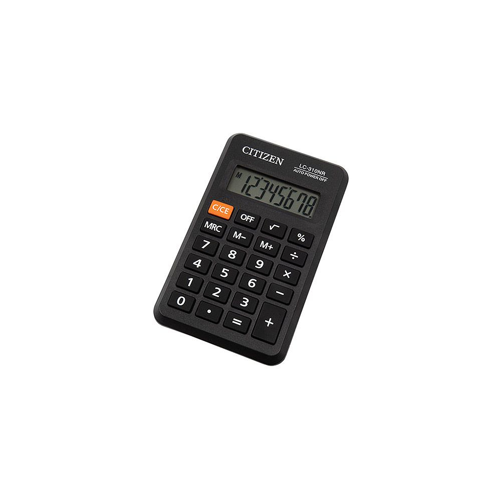 Калькулятор карманный Citizen "LC-310NR", 8-разрядный, черный