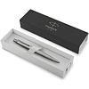 Ручка шариковая автоматическая "Parker Jotter Stainless Steel GT", 0.7 мм, серебристый, золотистый, стерж. синий - 3