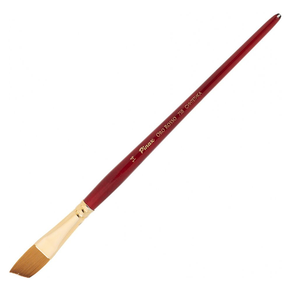 Кисть для рисования "Pinax ORO ROSSO", синтетика, скошенная, №14
