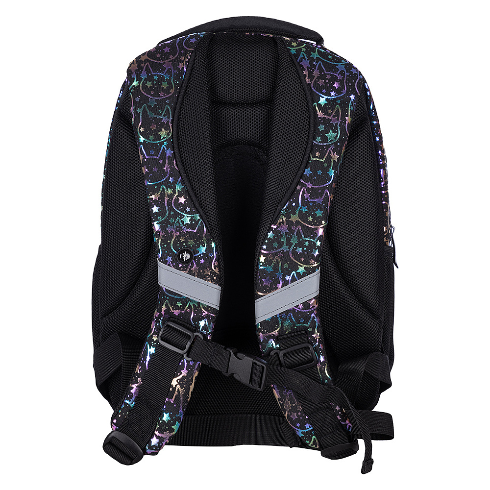 Рюкзак молодежный "Hash neon kitty", чёрный - 5