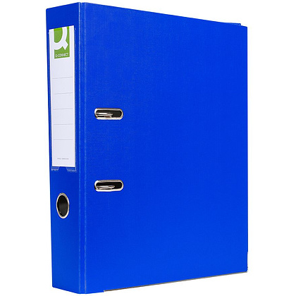 Папка-регистратор "Q-Connect ПВХ Эко", A4, 75 мм, синий