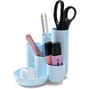 Подставка для канцелярский мелочей "Campus", пластик, синий пастель - 2