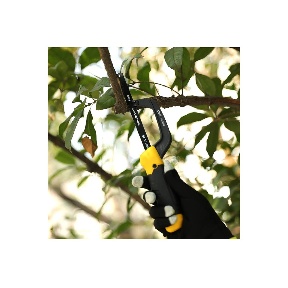 Ножовка-ручка по металлу Deli YS EDL353112, 250 мм, желтый, черный - 6