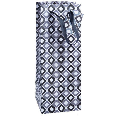 Пакет бумажный подарочный "Для вина", 12.7x33x11.3 см, ассорти (9055950)