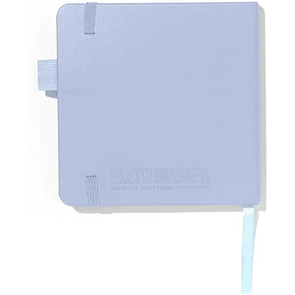 Скетчбук "Sketchmarker", 12х12 см, 140 г/м2, 80 листов, пыльный голубой - 4
