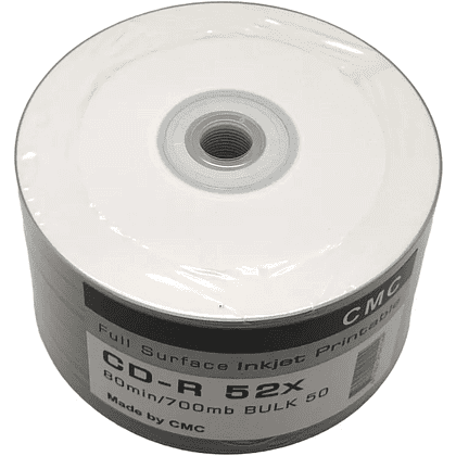 Диск CD-R, 700Mб, 52x, CMC Printable, 50 шт - 2
