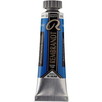 Краски масляные "Rembrandt", 576 сине-зеленый ФЦ, 15 мл, туба