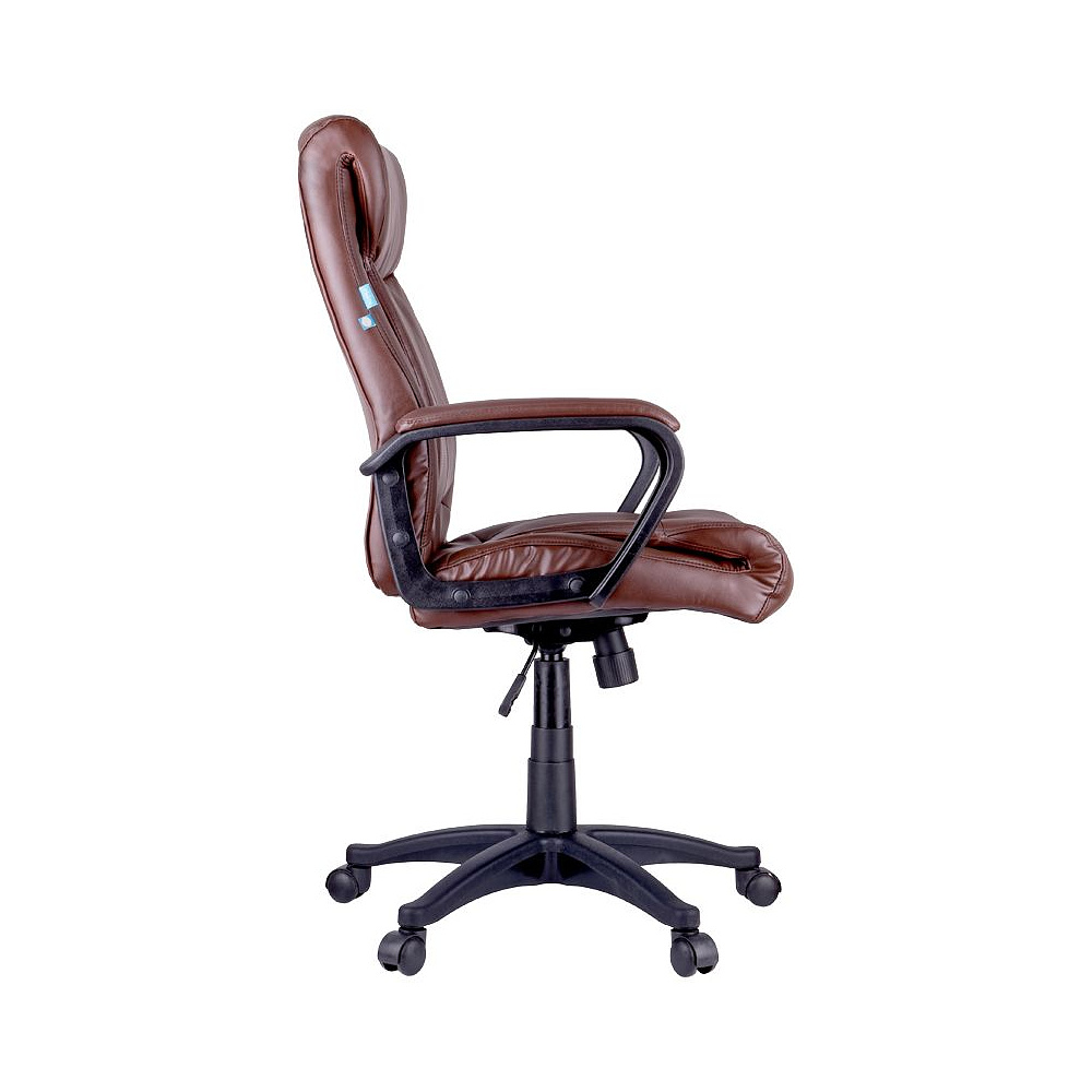 Кресло для руководителя Helmi "HL-E02 Income", экокожа, пластик, коричневый - 3