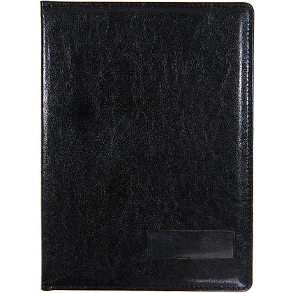 Папка на подпись, с карманом, черный