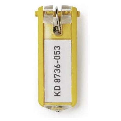 Брелок д/ключей "Key Clips" пласт., желтый - 2