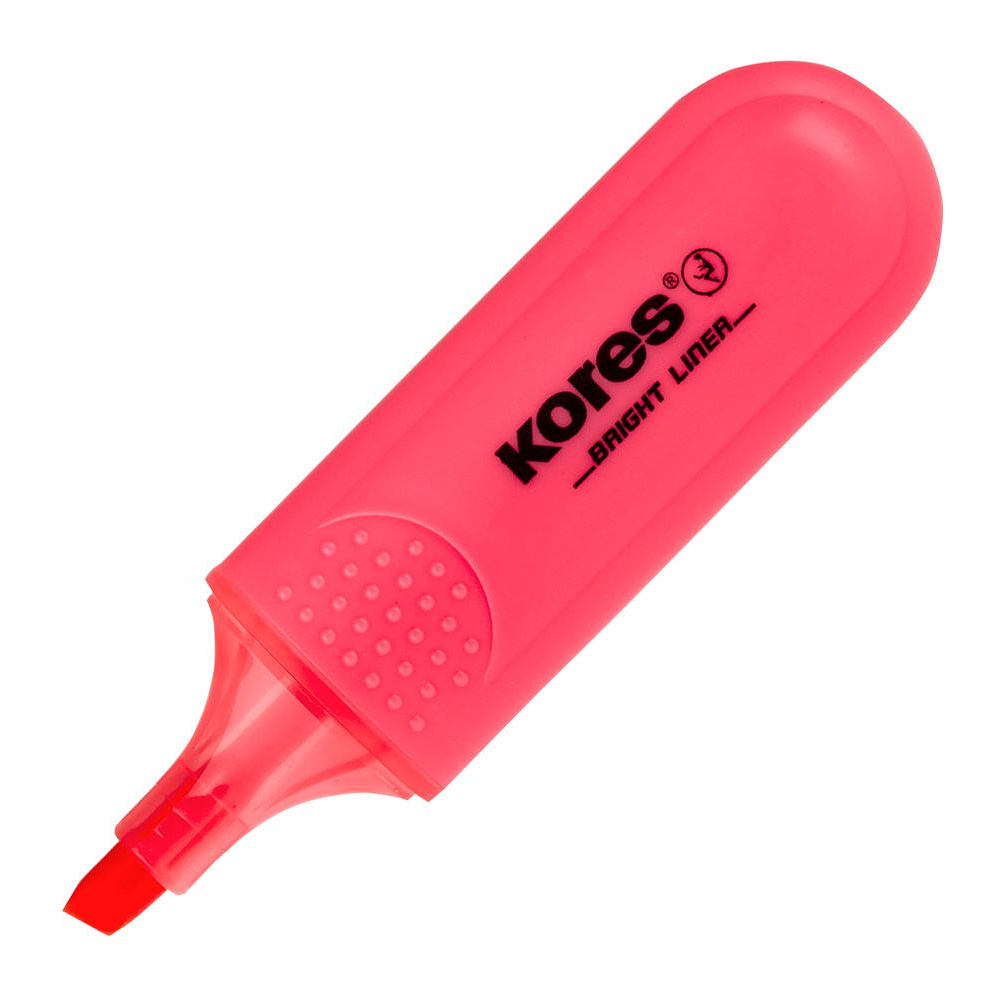 Маркер текстовый "Bright Liner", красный - 2