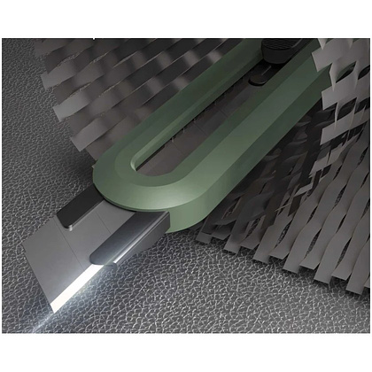 Нож строительный Deli HS EHT4018L, 18 мм, Soft Touch, зеленый - 5