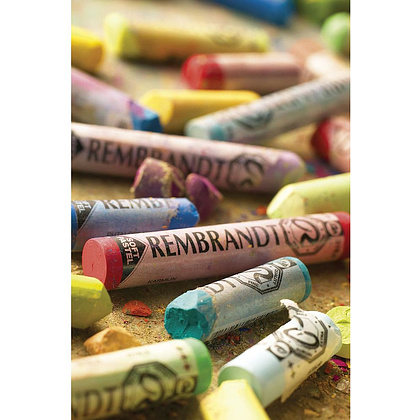 Набор мягкой пастели "Rembrandt Half Pastel" базовый, 30 цветов, деревянный короб - 2