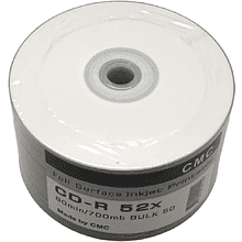 Диск CD-R, 700Mб, 52x, CMC Printable, 50 шт