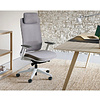 Кресло компьютерное SitZone E-VL002A, сетка, ткань, пластик, черный - 7
