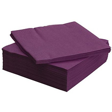 Салфетки бумажные "Duni", 33x33 см, 3 слоя, 20 шт, сливовый