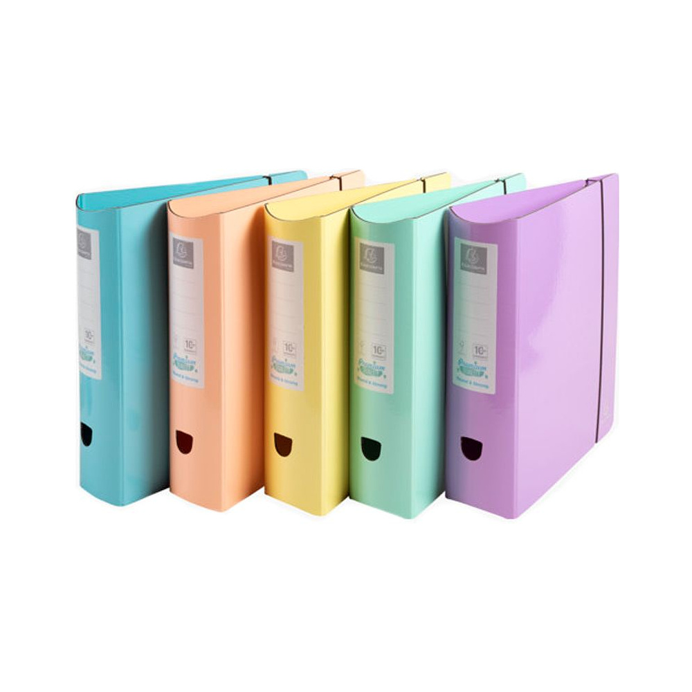 Папка-регистратор "Exacompta Aquarel", А4, 80 мм, картон, ассорти