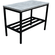 Обувница ALLERD 1 RION, черный муар, Бетон