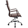 Кресло для руководителя "Бюрократ CH-993" высокая спинка, кожзам, хром, коричневый - 3