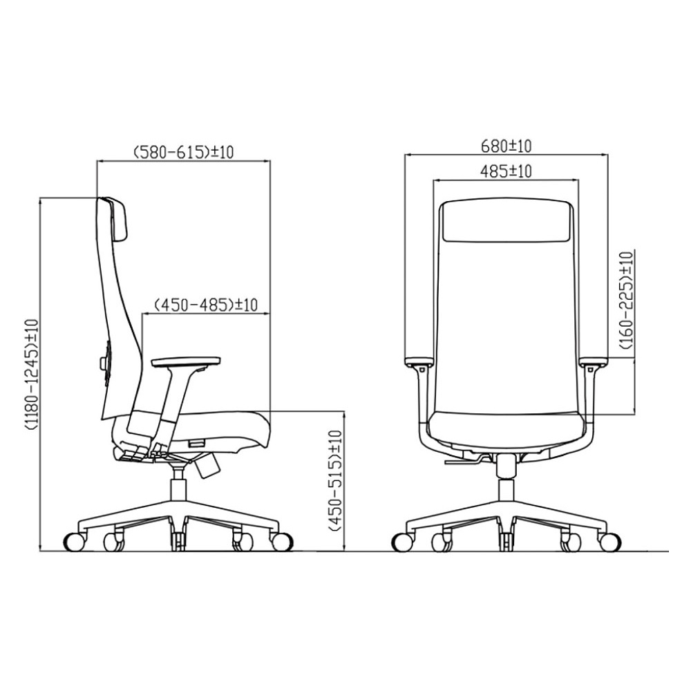 Кресло компьютерное SitZone CH-366A, натуральная кожа, алюминий, коричневый - 6