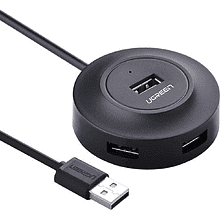 USB-хаб UGREEN CR106-20277 USB 2.0 to 4 USB 2.0