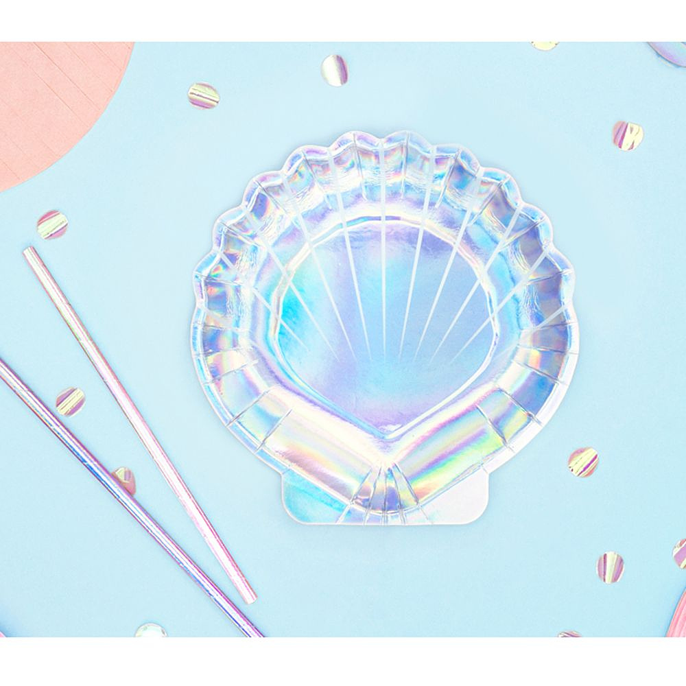 Тарелка бумажная "Русалка", 18.5 см, 6 шт - 2