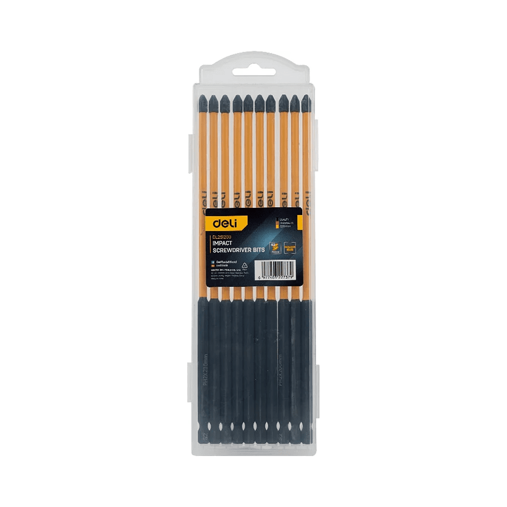 Бита Deli YS EDL251200, ударная, 10 шт., PH2 x 200 мм - 12