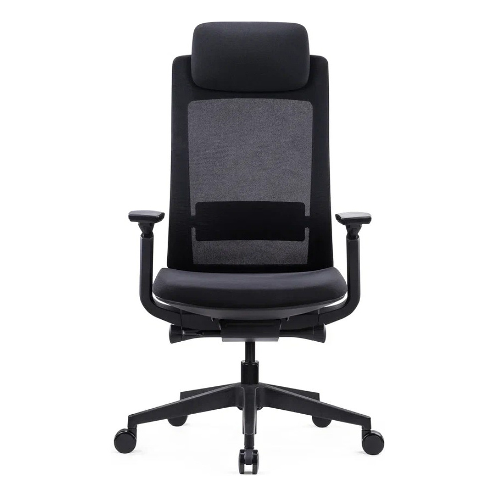 Кресло компьютерное SitZone E-VL002A, сетка, ткань, пластик, черный - 2