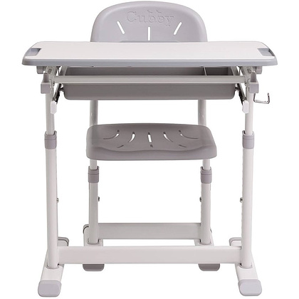 Комплект растущей мебели Fundesk "Cubby Sorpresa": парта + стул, серый - 5