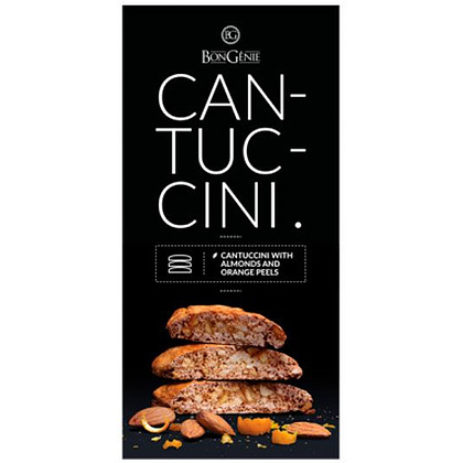 Печенье "Bongenie. Cantuccini" с миндалем и апельсиновыми корочками, 180 г