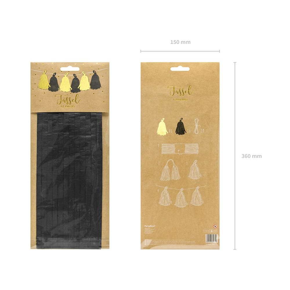 Гирлянда подвесная "Кисточки", разноцветный - 6