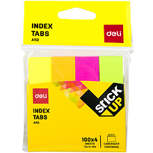 Закладки бумажные "Deli"