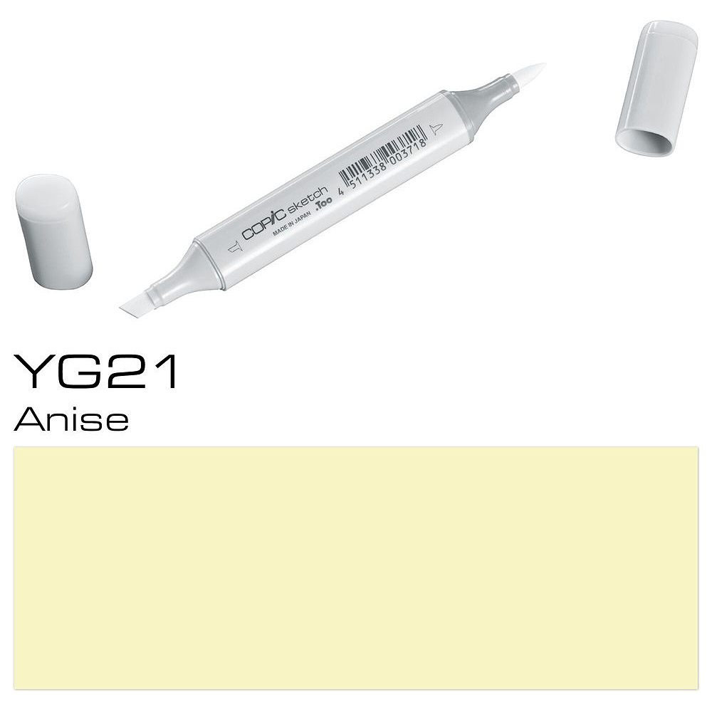 Маркер перманентный "Copic Sketch", YG-21 анис