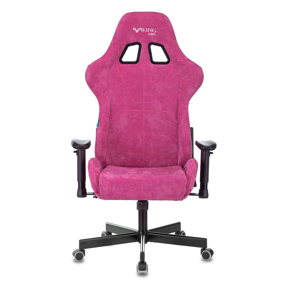 Кресло игровое Бюрократ "VIKING KNIGHT Fabric", ткань, металл, малиновый - 7