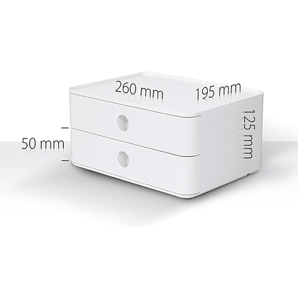 Блок из 2-х лотков закрытый "Allison", серый - 2