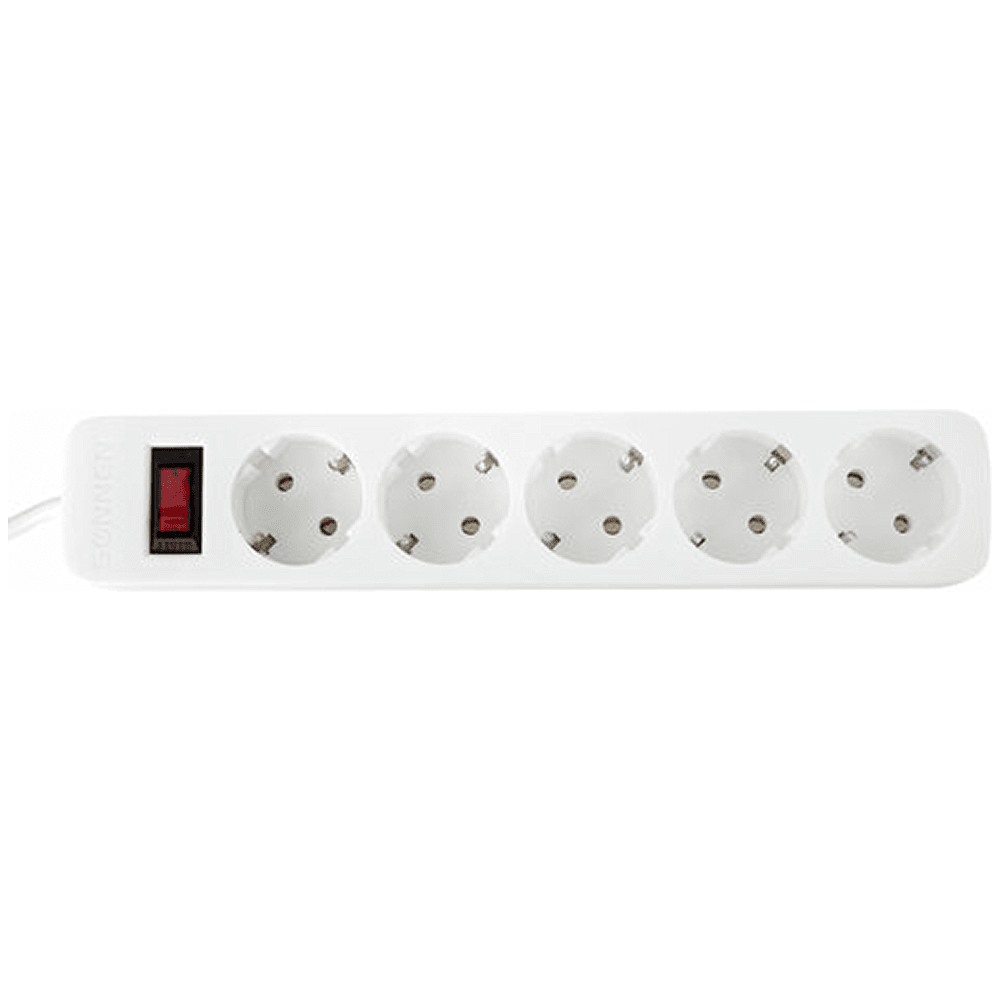 Сетевой фильтр Sonnen SPW-505, 5 м, 5 розеток, белый - 5