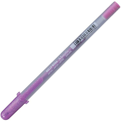 Ручка гелевая "Gelly Roll Metallic", 1.0 мм, прозрачный, стерж. розовый