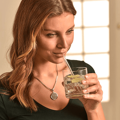 Трубочки стеклянные "Leonardo" + щетка, 21 см, 4 шт/упак, прозрачный - 2