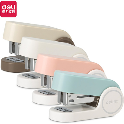 Скобосшиватель Deli "TA201",12 листов, ассорти