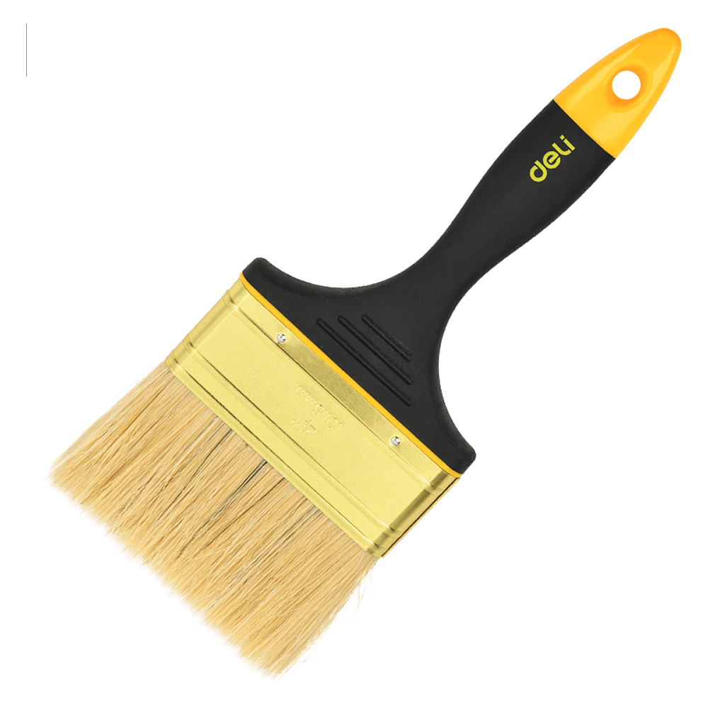 Кисть малярная Deli YS EDL509146, плоская, 4"-100 мм, смешанная щетина