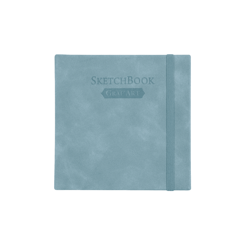 Скетчбук для графики "GrafArt white", 40 листов, 12х12 см, 160 г/м2, голубой дым - 2